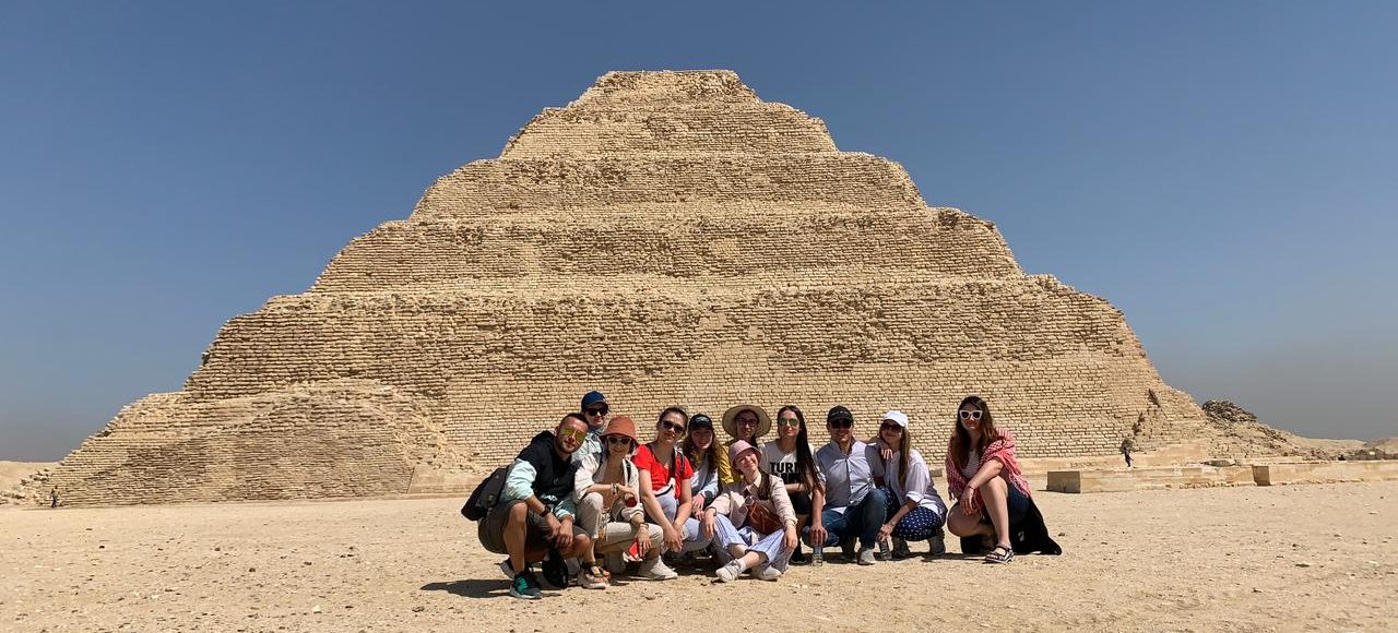 step pyramids of saqqara group photo