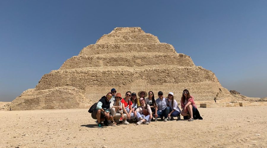 step pyramids of saqqara group photo