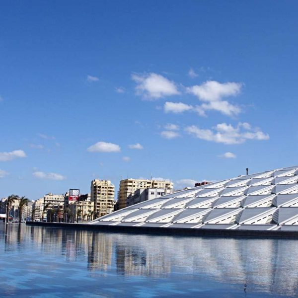 Alexandria tours with deluxe travel egypt, picture of alexandria libarary