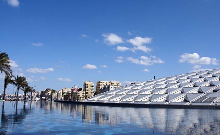 Alexandria tours with deluxe travel egypt, picture of alexandria libarary