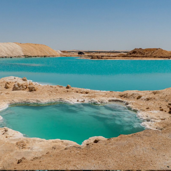 siwa oasis in egypt picture of salt lakes