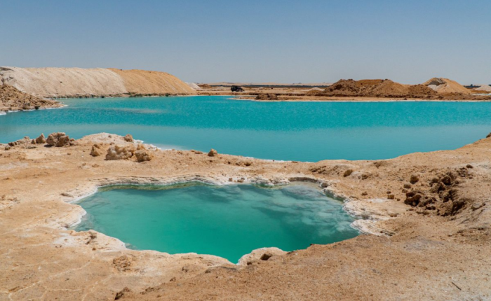 siwa oasis in egypt picture of salt lakes