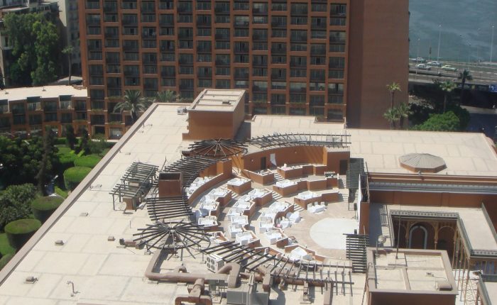 Cairo Marriott Hotel and Omar Khayyam Casino tower in Zamalek