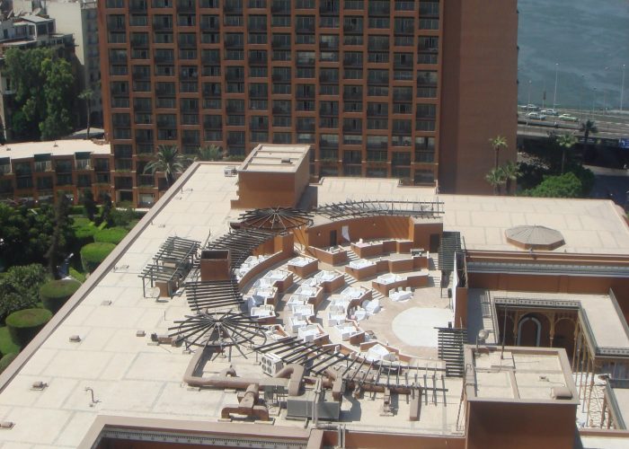 Cairo Marriott Hotel and Omar Khayyam Casino tower in Zamalek