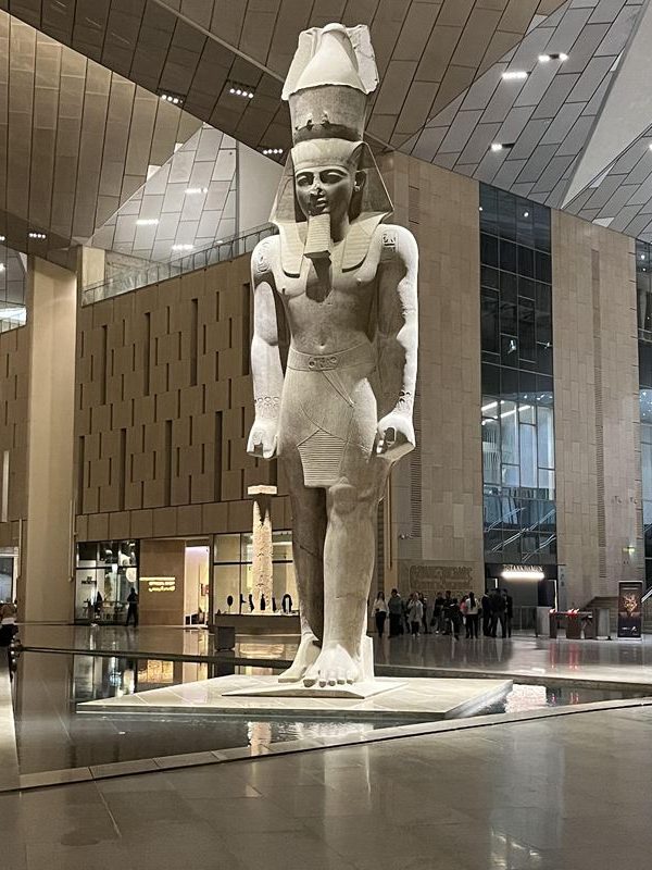 Colossal statue of Ramses II in the Grand Egyptian Museum, Cairo