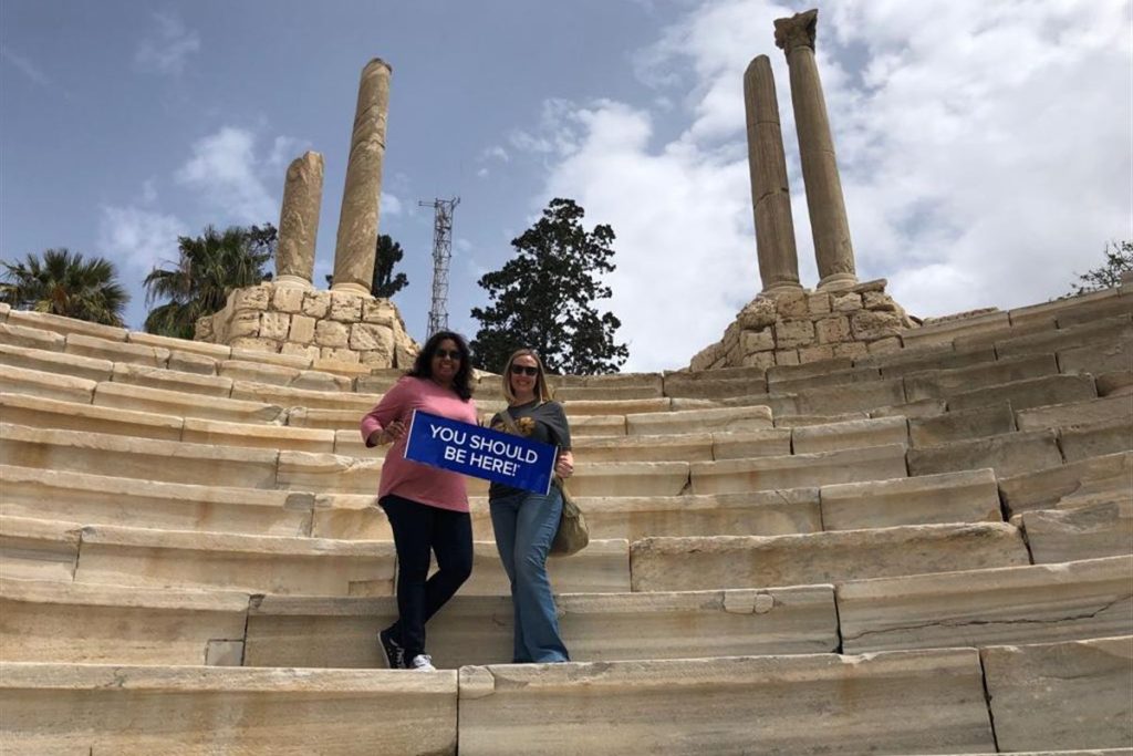 Guests at the Roman Amphitheatre in Alexandria