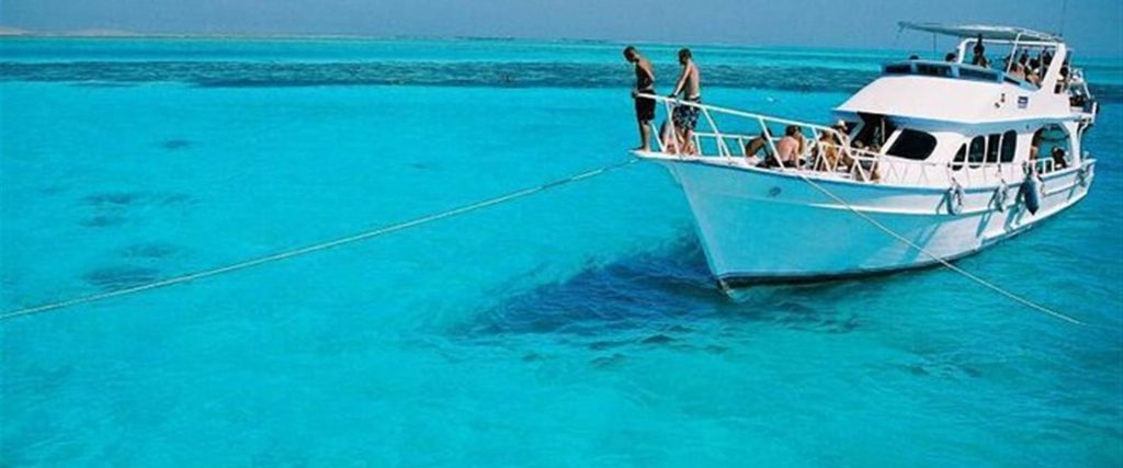 Boat trip on the turquoise Red Sea, Hurghada