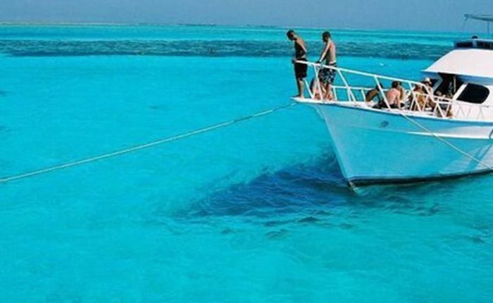 Boat trip on the turquoise Red Sea, Hurghada