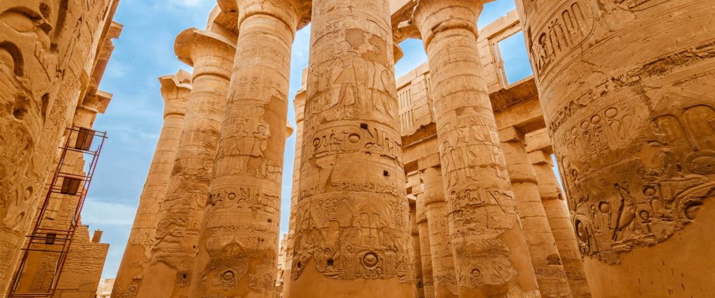 Great Hypostyle Hall of Karnak Temple on the Luxor East Bank