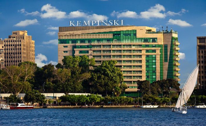 Kempinski Nile Hotel on the Nile Corniche in Garden City, Cairo