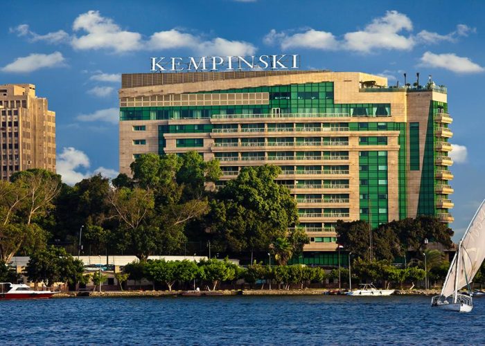 Kempinski Nile Hotel on the Nile Corniche in Garden City, Cairo