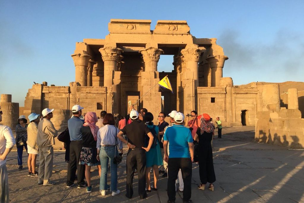 Visitors at Kom Ombo Temple