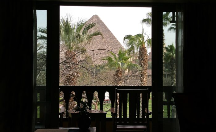 Marriott Mena House hotel at the Giza Pyramids