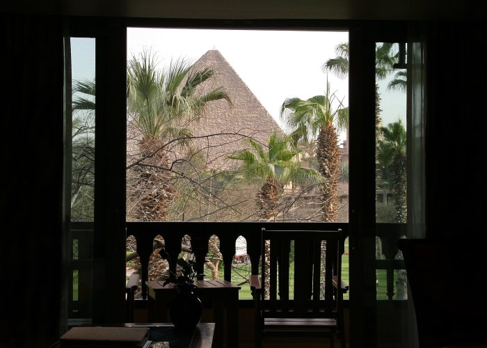 Marriott Mena House hotel at the Giza Pyramids