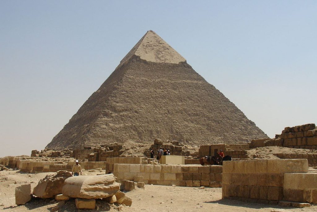 Pyramid of Khafre on the Giza plateau