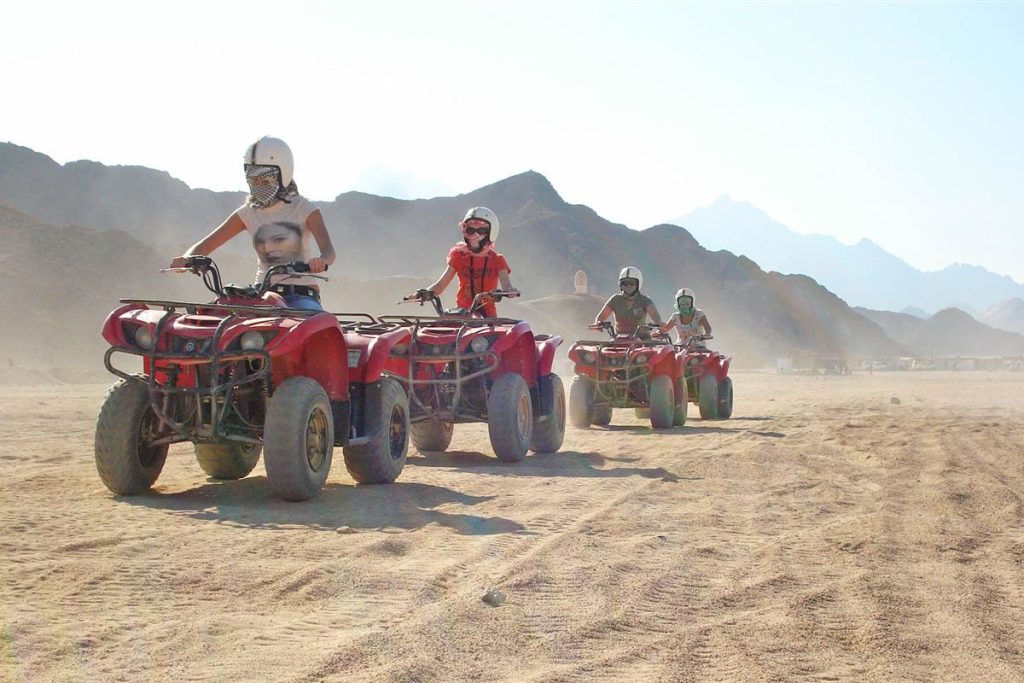 Quad bike desert safari near the Red Sea