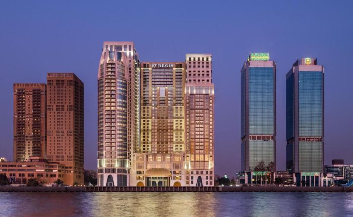 The St. Regis Cairo hotel on the Nile Corniche