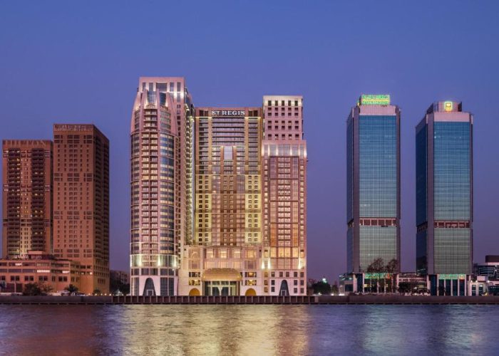The St. Regis Cairo hotel on the Nile Corniche