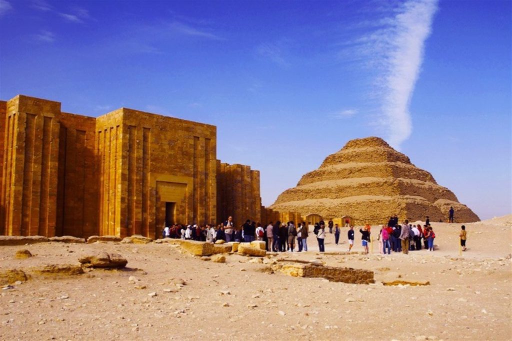 Step Pyramid of Djoser at Saqqara near Cairo