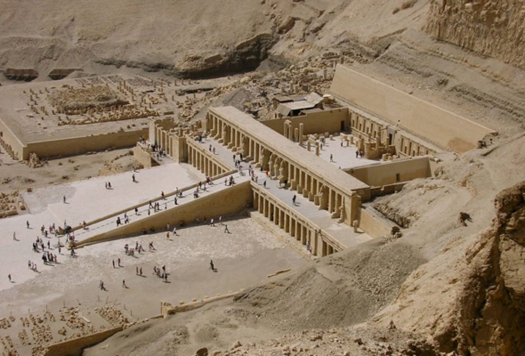 Deir el-Bahari in Luxor, where tomb models of ancient Egyptian daily life were found